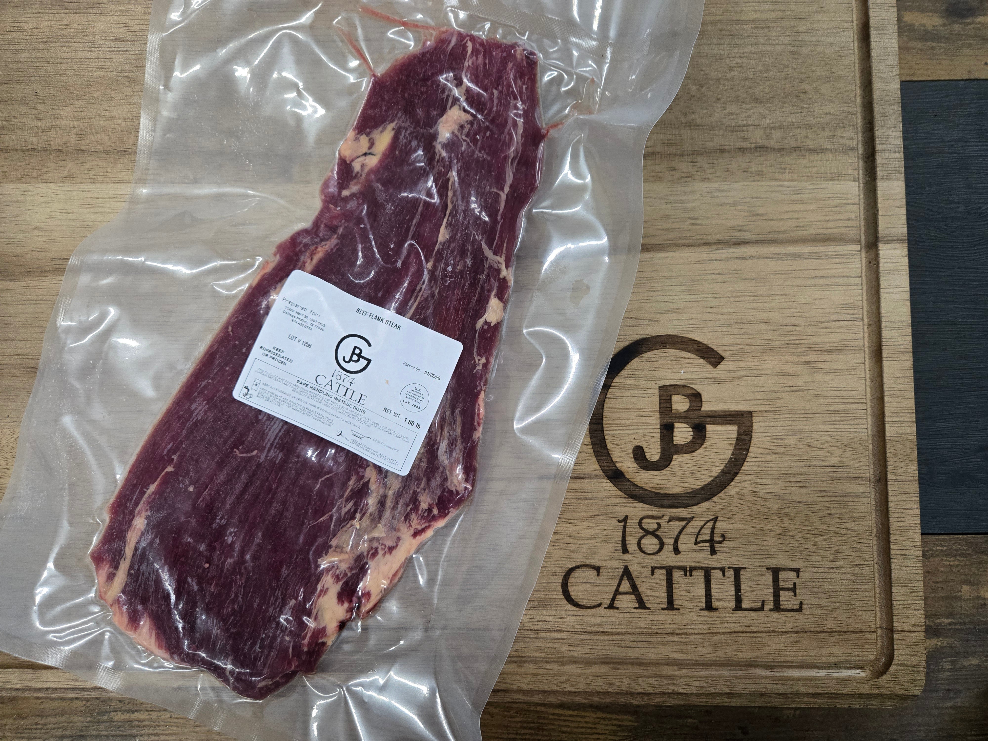 Beef Flank Steak – 1874 Cattle