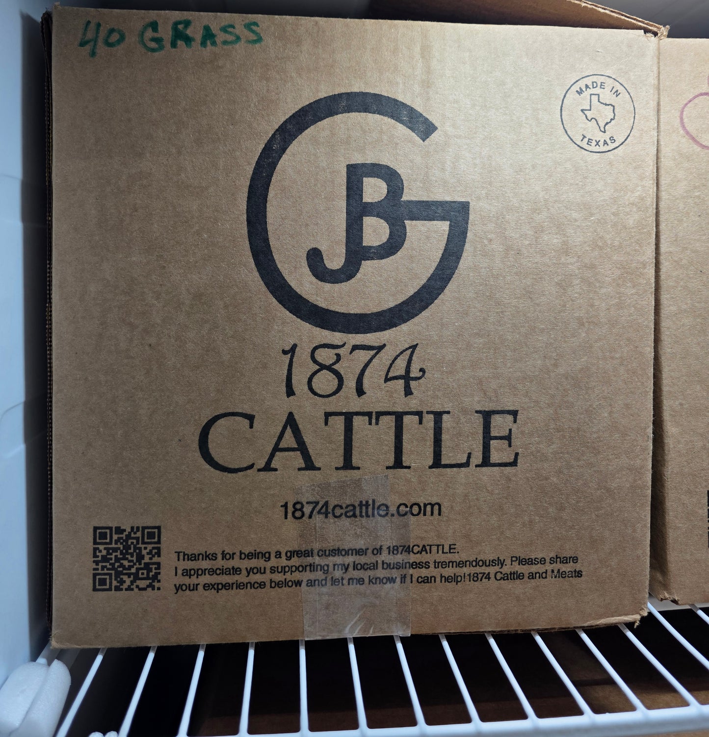 40 pound 100% GRASS FED Ground Beef