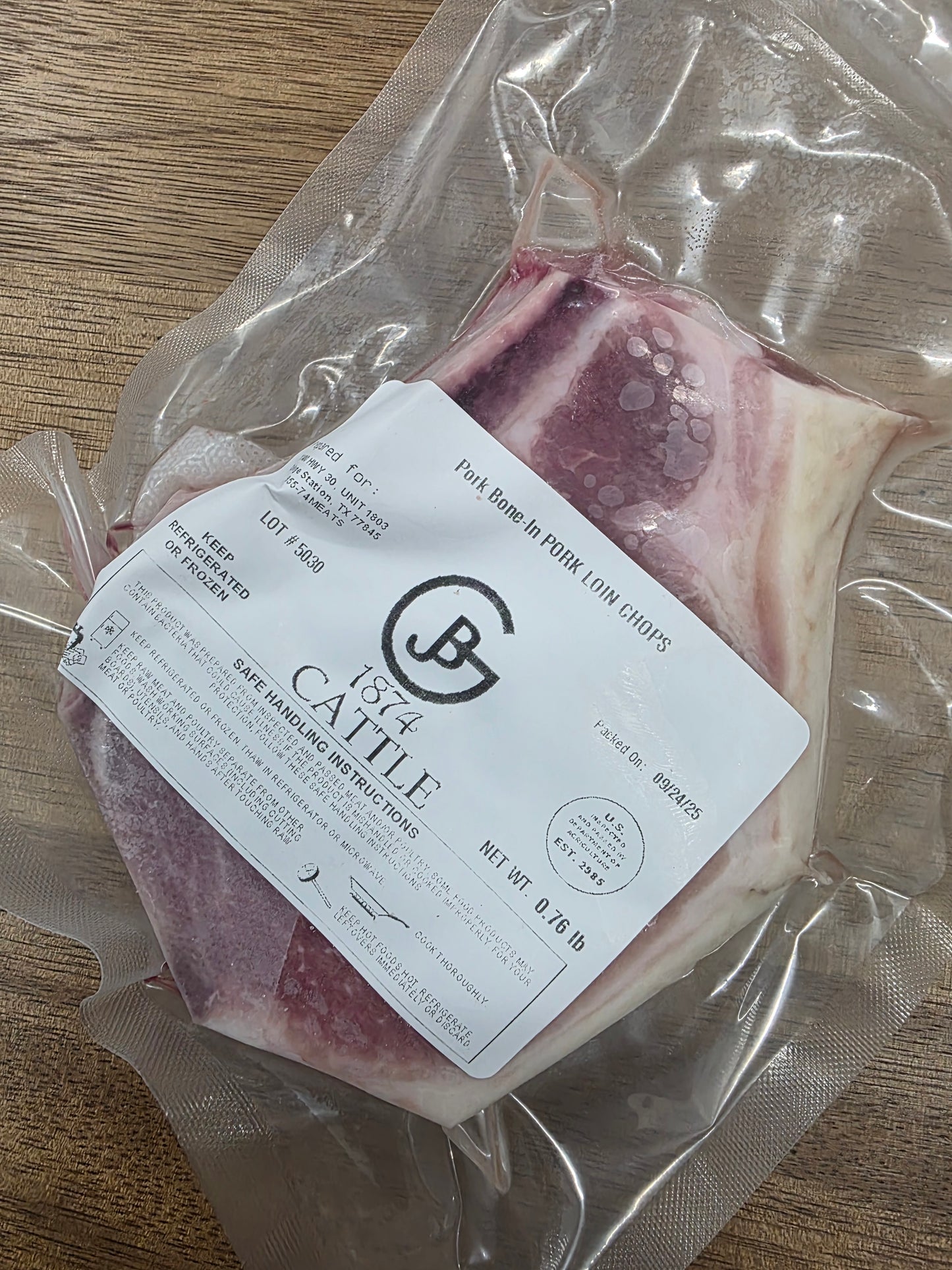 Pork Bone In Loin Chop